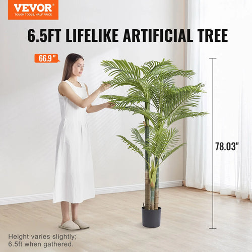 Arbre Artificiel 1.98m avec Pot 20.3x17.5cm